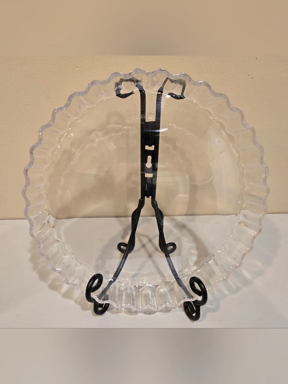 Vintage Arcuisine French Quiche Glass Dish